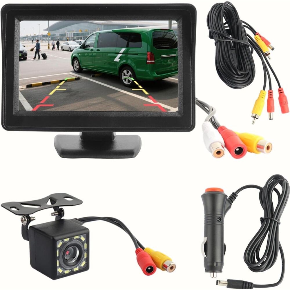 Drive Smarter! NIB 4.3" Car Rear View Monitor & Night Vision Camera Kit